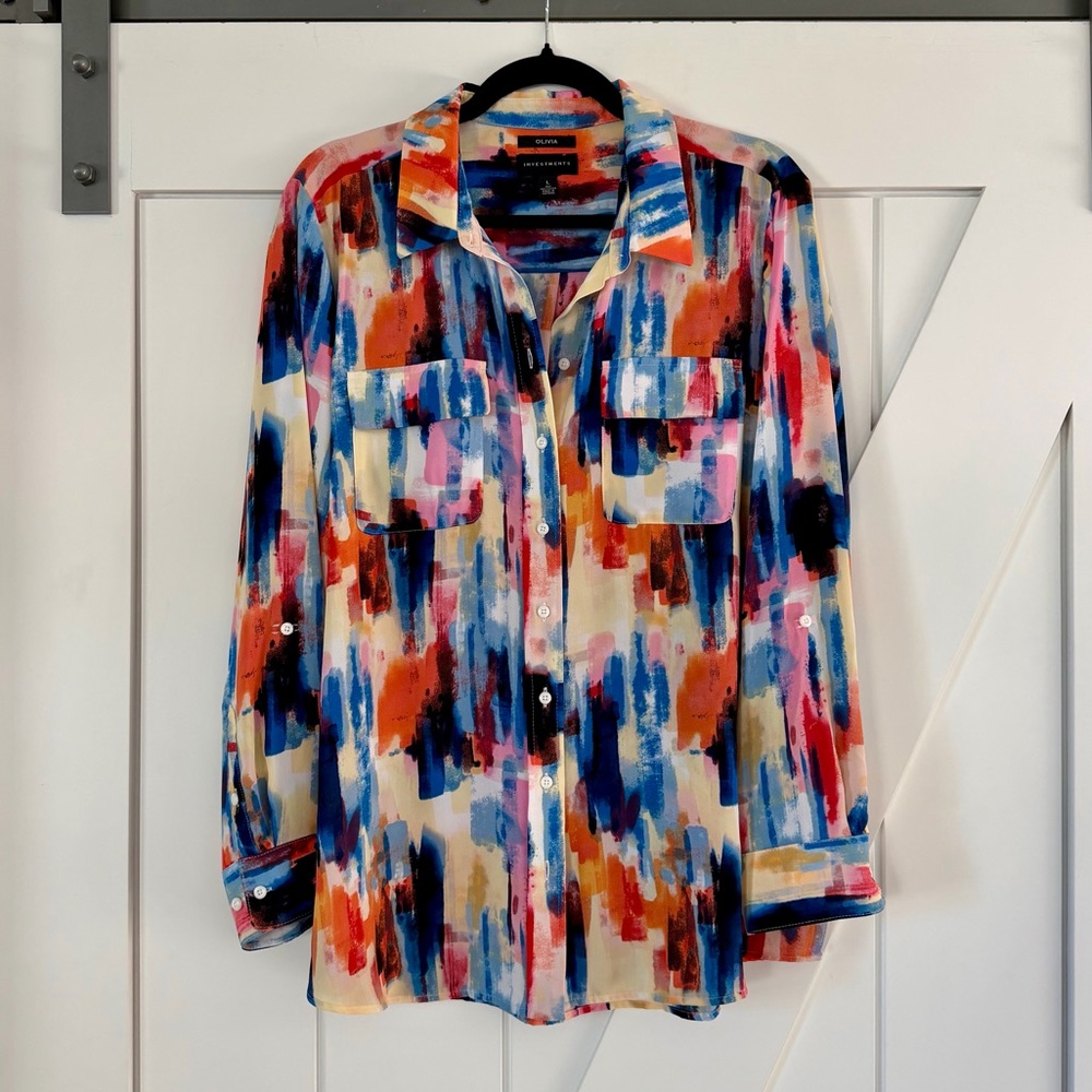 Investments Women's Olivia Blouse Watercolor Blouse